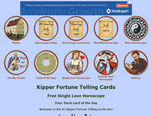 Tablet Screenshot of kipper-fortune-telling-cards.com